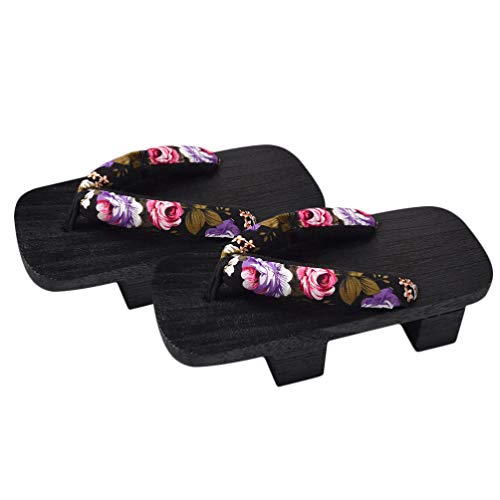 Zuecos japoneses para mujer y hombre Holibanna, sandalias de plataforma de verano 1