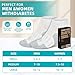 Nolunt Diabetic Socks for Men,4 Pairs Low Cut Bamboo Viscose Wide Mens Diabetic Socks Size 6-9(White-Large)