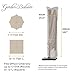 Garden Balsam Patio Umbrella Cover for 9ft to 13ft Offset Umbrella, Water Resistant, Curved Cantilever and Straight Pole Parasol Outdoor Umbrellas Cover with Zipper and Rod