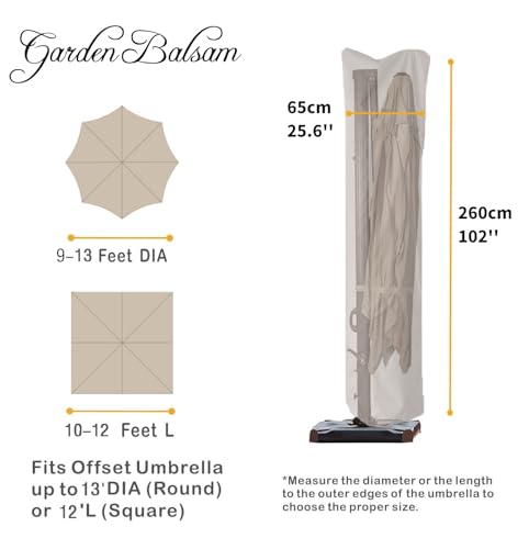 Image of Patio Umbrella Cover for 9'-13' Offset /Cantilever Umbrellas