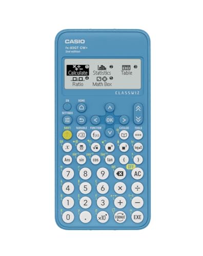 Casio fx-83GTCW+ - Calculadora científica Azul (versión del Reino Unido) - Actualización del Modelo Anterior fx-83GTCW