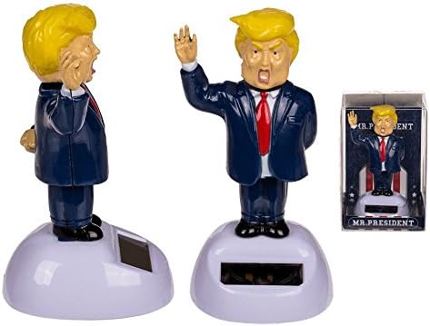 Puckator Solar Pal The President- Dancing Solar Toy - Car Desktop Office - Fun Toy - America - USA