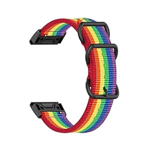 MGTCAR 22 MM Horlogeband Strap voor Garmin Fenix 7 6 Pro 5 Plus Epix Gen 2 Descent G1/COROS VERTIX Quick Release Nylon Canvas Geweven Band