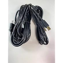 [UL Listed] OMNIHIL 15FT AC Power Cord+15FT USB-B Cable Compatible with Canon ImageFormula DR-6010C Color Duplex Scanner