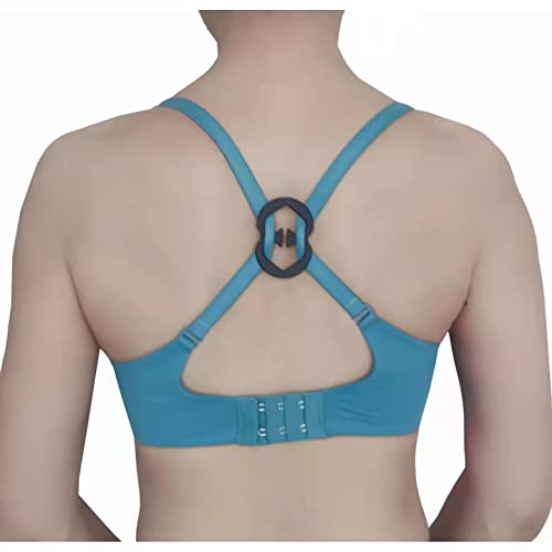 Lucsis Racer Back Clips, Bra Strap Holder Clips Non Slip, Cross Back Convertors, Bra Clips For The Back, Conceal Straps And Cleavage Control Bra Clips (Clear, White Beige, Black, 8Pcs) #TOP2