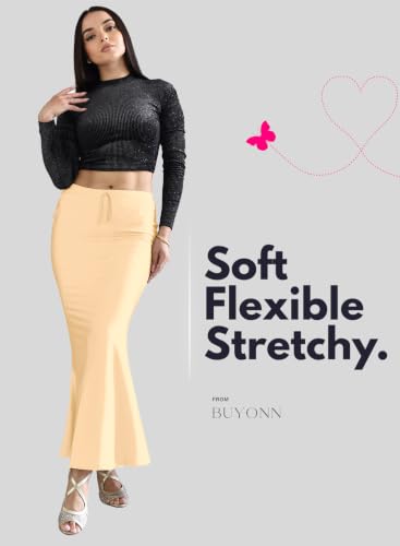 Image of Saree Shapewear Petticoat for Women | Stretchable Saree Shaper | Shapewear for Saree | Petticoat Innerwear | Saree Skirt for Women | Shape Wear for Dresse & Sarees