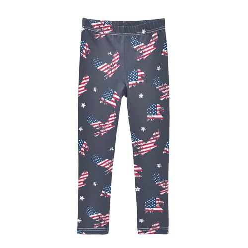 Girls Leggings Eagle and American Flag Toddler Girls Clothes Leggings for Girls Toddler Girls Leggings 3-4T