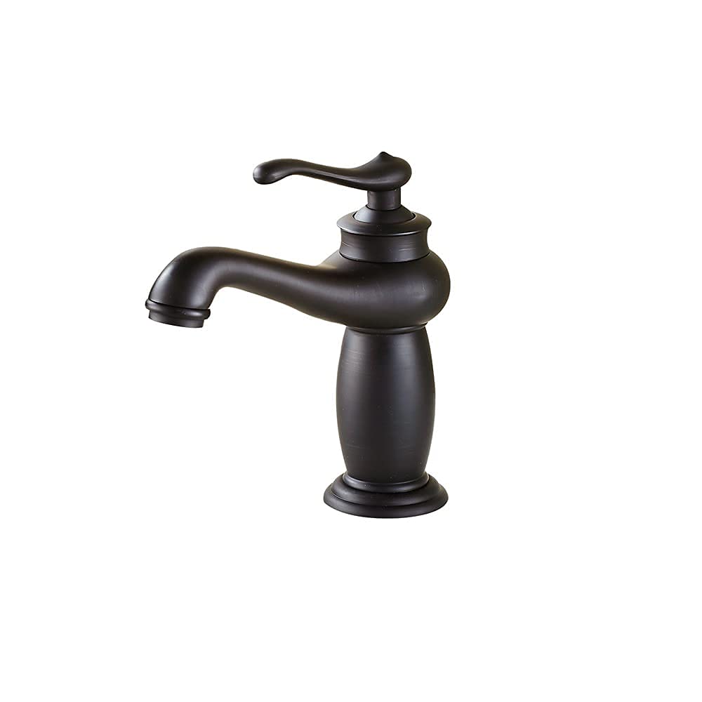 Robinet de salle de bain en cuivre massif avec commande eau chaude et froide