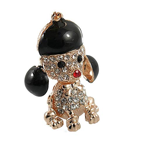 Preisvergleich Produktbild Schlüsselbund Geschenk Nette Frauen Kristall Strass Haustier Hund Schlüsselanhänger Für Männer Schlüsselanhänger Auto Handtasche Schlüsselring Schmuck