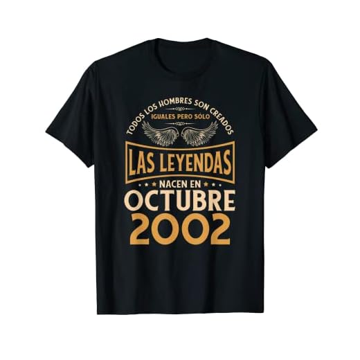 Cumpleaños Hombre Regalos Las Leyendas Octubre 2002 Camiseta