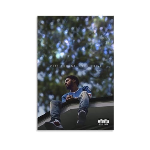 HHMJZW 2014 FOREST HILLS DRIVE by J COLE (3) Canvas Poster Mural Decor Printing Picture Painting Living Room Hallway Decor Unframe-style 12x18inch(30x45cm)
