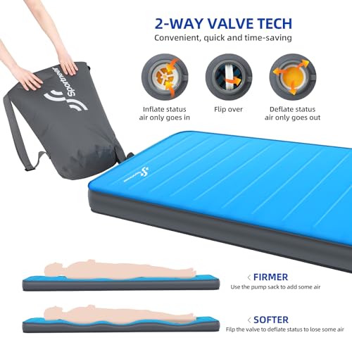 Sportneer-Sleeping-Pad-for-Camping-Self-Inflating-Air-Mattress-with-Solid-Foam-Ultra-Thick-and-Comfortable-Portable-Roll-Up-Mat-Inflatable-Outdoor-Pad-for-High-Altitudes-Travel-Adventures-Blue