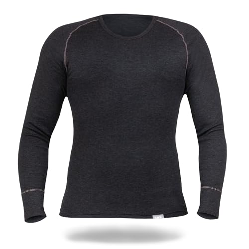 Haut thermique homme manches longues S au 4XL en coton majoritaire SES