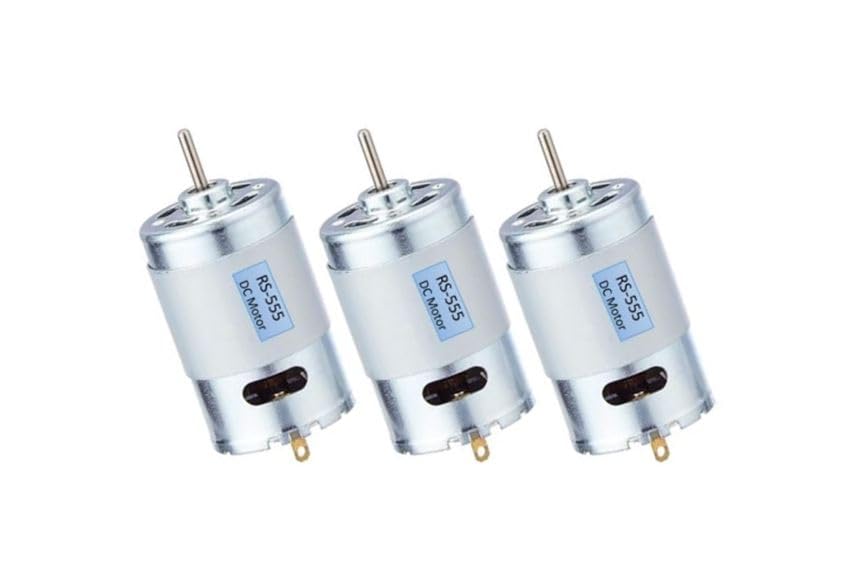 SP Electron 12V DC RS-555 Motor Multipurpose Brushed Motor for DIY applications PCB Drill Pack of 3-image-24