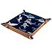 Requin féroce Plateau en cuir Plateau de chevet Plateau de rangement Boîte de rangement pour bijoux pour hommes Porte-clés Porte-monnaie Porte-monnaie de voyage Plateau de valet en PU