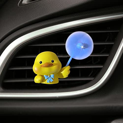 Image of Cute Yellow Duck Air Vent Clips - Fun Car Air Fresheners & Decor