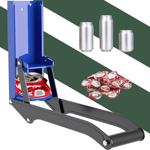 KANBOL Heavy Duty Can Smasher Wall Mounted, 16oz 12oz Can Crusher for Recycling,Aluminum Can Crusher Smasher-U3
