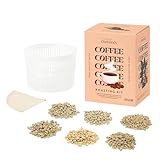 Coffee Roasting Kit by OurHands - Learn to Roast Green Coffee at Home with Your Oven - Includes 6 Varieties of Unroasted Coffee, Detailed Instructions and Coffee Roasting Tools