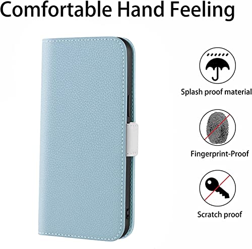 Étui clapet iPhone 13 Mini antichoc, protection intégrale bleue - 2