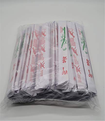 Chinese Bamboo Disposable Chopsticks - Pack of 100 Pairs, 9