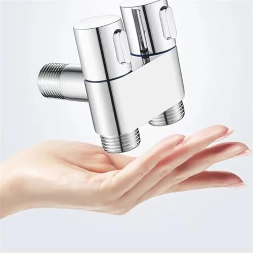 Válvula angular de tres vías de aleación de zinc para accesorios de inodoro 2