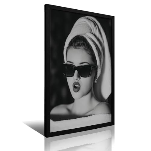 The Poster Features A Stylish Woman Wearing Sunglasses And with