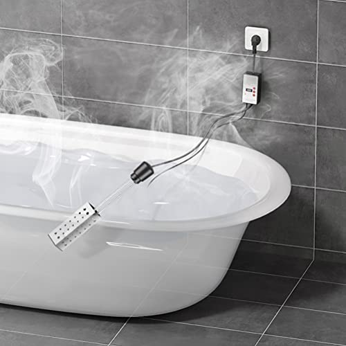 Sunfenle Aquecedor de piscina para piscina inflável, aquecedor de piscina portátil, termostato de 15