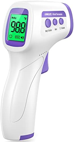 Touchless Forehead Thermometer for Adults and Kids, Instant Accuracy Readings,Fever Alarm, Quiet Vibration Feedback and 40 Memory Function