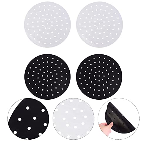 4 Pcs Fritadeira De Ar Tapetes De Fritadeira Reutilizáveis Rodada Fritadeira Ar Forros Não- Resistên