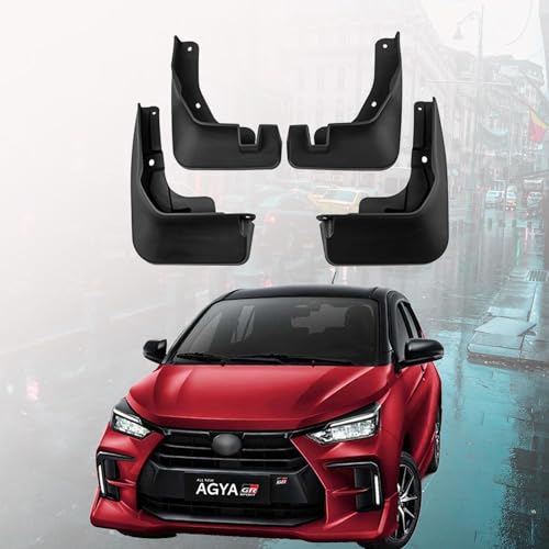 Guardabarros para Toyota Wigo Agya de goma resistente que protege la carrocería de piedras 2