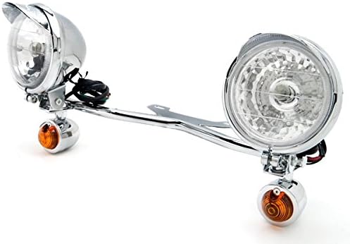 Chrome Motor Custom Turn Signals Amber Blinkers Indicators Turn Signals Lights Touring Fit For Yamaha V-Star Vstar 950 1100 1300 Classic Stryker