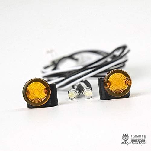 LESU wheelfun Side Marker Lights for RC 1/14 DIY Tractor Truck Trailer Model RC Car Parts