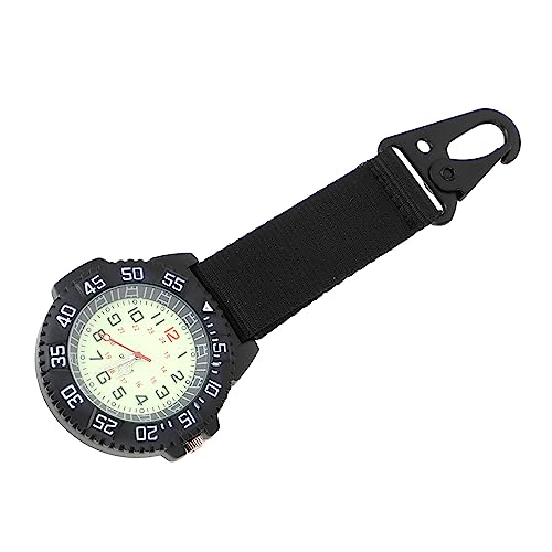 FOMIYES カラビナ付きデジタル時計 軽量 バックパッ ップ対応 アウトドア登山用 ベルトループ装着可 デジタルダイヤルウォッチ