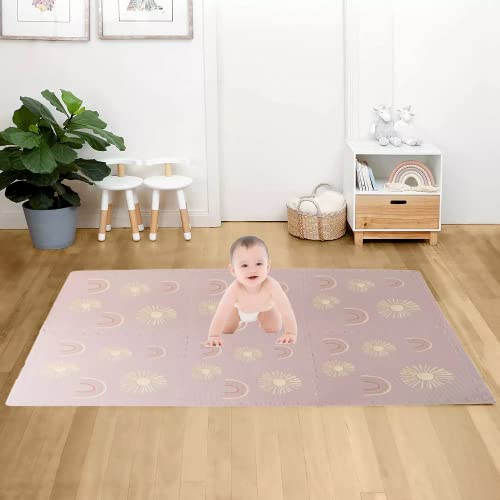 Baby speelmat van foam - Regenboog - Kruipmat - Zachte Vloertegels - Speelkleed - Zacht - Afbeelding 4
