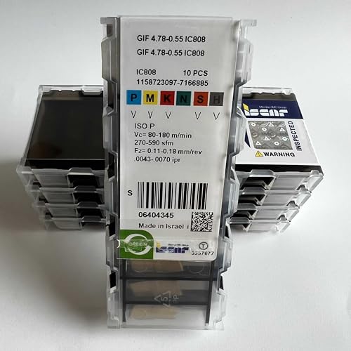 Lames carbure GIF4.78-0.55 IC808 plaquette de coupe tungstène pour tournage CNC
