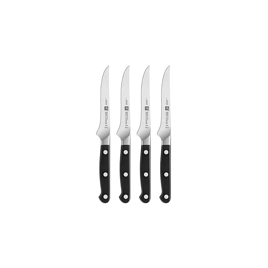 Zwilling-JA-Henckels-Pro-4-pc-Steak-Knife-Set-BlackStainless-Steel-45-38430-002 Zwilling J.A. Henckels Pro 4-pc Steak Knife Set, Black/Stainless Steel, 4.5" (38430-002)