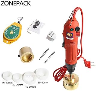 ZONEPACK Manual Electric Bottle Capping Machine Handheld Cap Sealer Sealing Machine 10-50mm Capping