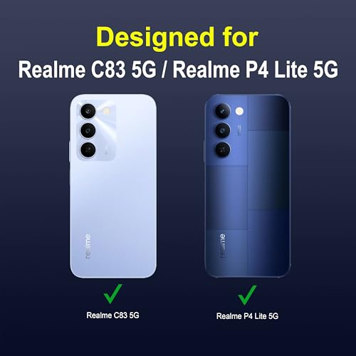 Image of Zapcase Back Case Cover for Realme C83 5G | Compatible for Realme C83 5G Back Cover | Liquid Silicon Magic Case with Camera Protection | Sapphire