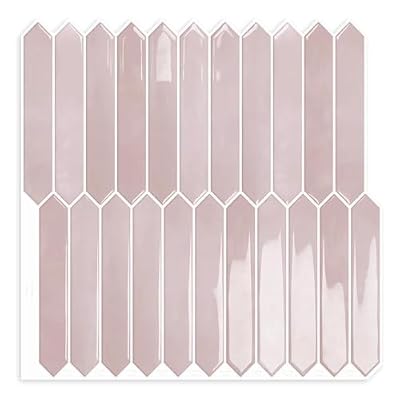 10 Sheets Long Hexagon Tile Peel and Stick Backsplash
