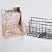 File Rack 3 Grid Metal Minimalist Storage Basket Office Desktop Sundries Holder Rack Magazine Letter Trays(Black)