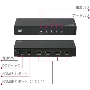 RATOC Systems,Inc 4k60Hz対応1入力8出力HDMI分配器 4K60Hz対応 1入力8出力 HDMI分配器 RS-HDSP8P-4K｜ラトック
