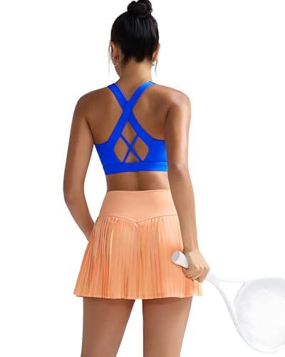 Image of RUNNING GIRL Sports Bra for Women, Molded Cup High Impact Sports Bras for Women with Sewn in Pads