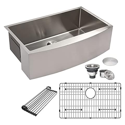 30 Farmhouse Sink - Mocoloo 30 Inch Kitchen Sink Stainless Steel 16 Gauge 10" Deep Single Bowl Apron Front Farm Kitchen Sink Cover