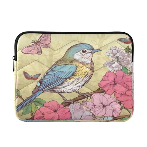 Funda para portátil con diseño de pájaro 13-14 pulgadas