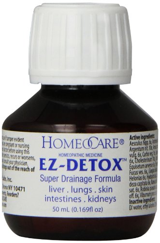 Homeocare Labs EZ-Detox Super Drainage Formula for Liver, Lungs, Skin, Intestines and Kidneys