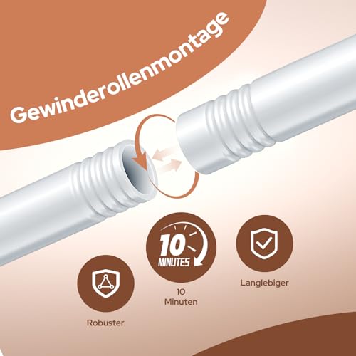 ZHKINGGS Kleiderstange für Schlafzimmer: tragbare Kleiderstange mit unterer Schuhregal und Haken, freistehender Kleiderständer für Schrank, Wäsche, Geschäft (Modern, Weiß)