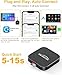 5-in-1 Wireless CarPlay Adapter with Netflix/YouTube/TF, Android Auto & Carplay Adapter with USB-A and USB-C Cables,Convert Wired to Wireless Apple Dongle, Magic Video Ai Box Car Play for iOS 10+