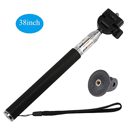 VVHOOY Extendable Aluminum Alloy Handheld Selfie Stick Monopod Tripod Holder for 1080P 4K
