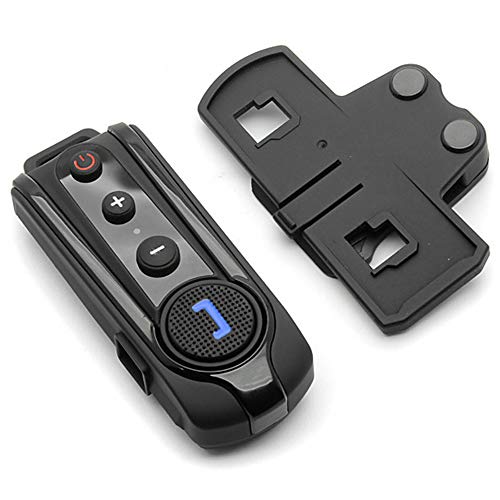 Waterproof Motorcycle Bluetooth Intercom, Helmet Bluetooth Headset with Noise Cancellation, Universal Off-Road Snowmobile Communication Systems, Range of Use Distance 1000M, 2 Pack
