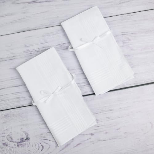 Image of URAQT Men's Handkerchiefs, Soft Gents Hankies Set